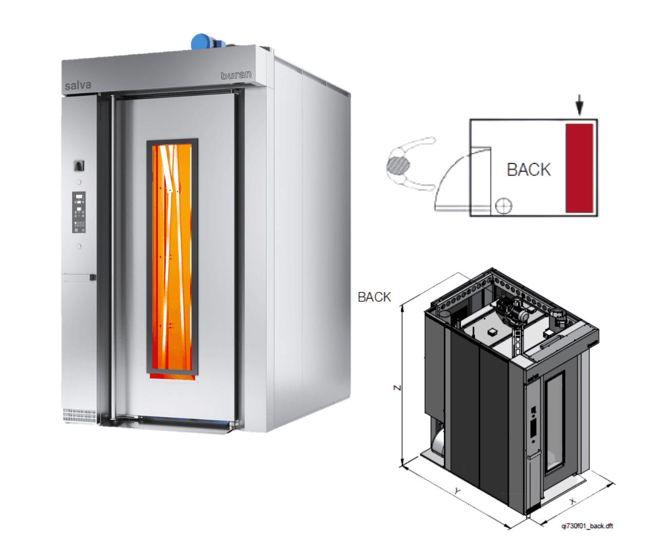 SALVA Buran Oven Buran BK or BR -BACK